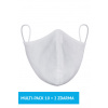 Multi-pack ochranné rúška na tvár z vysokokvalitnej bavlny biele 10 ks + 2 ks ZDARMA, Veľkosť L/XL, Farba biela