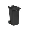 Zberná nádoba so zabudovaným zámkom, čierna - 120 l