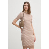 Šaty Guess béžová farba, mini, priliehavé W3YK39.Z37K0 M