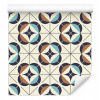Tapeta v jedálni geometrická mozaika retro dekora (Tapeta v jedálni geometrická mozaika retro dekora)
