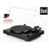 Dual CS 618Q + Ortofon 2M BLACK Structural black (Audiofilský gramofónový prístroj pre náročných poslucháčov so vstavaným vypínateľným PHONO predzos. a MM prenoskou Ortofon)