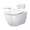 Cersanit VIRGO WC MISA ZÁVESNÁ Clean On + SEDÁTKO DUROPLAST odnímateľné, biela S701-427