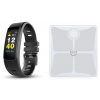 UMAX múdra váha Stay Active! Smart Scale US10C + šikovný náramok U-Band 116 HeartRate Color