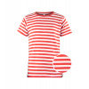 Tričko námornícke detské - červené prúžky