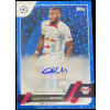 Christopher Nkunku Autograph 2022-23 Topps UEFA Club Competitions Blue Icy Foil /99