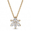 PANDORA pozlátený náhrdelník Trblietavý kvet 362387C01-45