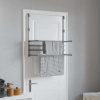 vidaXL Sušiaci stojan na balkón 89x25x(60-95) cm hliník - Srieborná - 123132-69251
