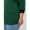 Tunika Plus size -RV-TU-8241.54P RELEVANCE Farba: Zelená - tmavo, Veľkosť: UNI