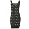 Guess Krátke šaty SARAH 4G SL DRESS SWTR Čierna