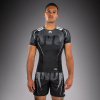 Rashguard VENUM Adrenaline s okrúhlym rukávom - Black/Silver