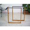 Úzká Dřevěná Podnož Noha ke Stolu Dub 2ks Rozměr: Š 60 x V 72 cm