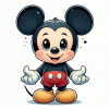 CUKROVÁ TLAČ jedlý obrázok na tortu Cukrová hmota Potlač Minnie Mouse Miki 8