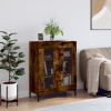 Komoda dymový dub 69,5x34x90 cm kompozitné drevo-ForU-827793