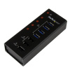 StarTech.com ST4300U3C3 hub USB 3.2 Gen 1 (3.1 Gen 1) Type-B 5000 Mbit/s Čierna (ST4300U3C3)