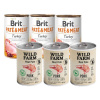 BRIT PATE & MEAT TURKEY 3x400g & WILD FARM Bravčová paštéta 3x400g bezlepkové krmivo pre psov