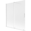 Mexen Velar dvojdielna posuvná vaňová zástena 150 x 150 cm, matná, biela - 896-150-000-31-20