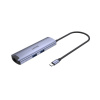 UNITEK H1112F rozbočovač rozhraní USB 3.2 Gen 1 (3.1 Gen 1) Type-C 5000 Mbit/s Šedá