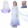 Kostým pre dievča - COGIO COSTUM COSTUM. 122-128 (Frozen 2 Elsa Dress Land of Ice 5-6 L + Band)