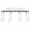vidaXL Altánok, krémovo biely 530x350x265 cm - Krémová - 165418-99799