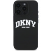Kryt na mobil DKNY Liquid Silicone Arch Logo MagSafe Zadný Kryt pre iPhone 16 Pro Max Black (DKHMP16XSNYACH)