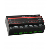 ISP-6R DMX & RDM DIN Rail Splitter 1x RJ45B In - 4x RJ45B Out (pinout ALTERNATIVe)