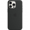 Kryt na mobil Apple iPhone 15 Pro Max Silicone Case with MagSafe čierne MT1M3ZM/A
