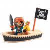 Djeco Arty Toys figúrka pirát Bily Cannot s člnom