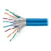 PLANET kabel SFTP, drát, Cat 6A, 4p, 500MHz, LS0H, TWIN stíněný každý pár,Planet Elite, modr KAB-SFTP6A--LSOH-BLUE-2*500