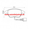 VW CADDY 06/10 - predné platničky Sada / SRL /