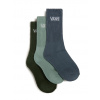 Vans Dětské ponožky Vans, Classic Crew 3Pack gray/olive 2025 Velikost: XXS (EU 27-30,5)