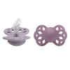 BIBS Infinity Fossil Grey/Mauve anatomický cumlík zo silikónu 2ks, veľkosť 1