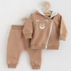Dojčenské tepláčky a mikinka New Baby Animals Bear béžová, 86 (12-18m)