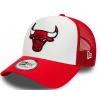 New Era 9FO AF Team Clear Black Trucker NBA Chicago Bulls White/Faded Red one size