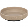 TRIXIE BE NORDIC keramická miska, šedohnedá plytká 0,3 l / 16 cm