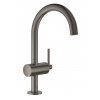 Grohe Atrio - Umývadlová batéria s výpustom a otočným výtokom, veľkosť L, kefovaný Hard Graphite 32042AL3