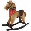 Mac Toys Hnedý hojdací kôň so šatkou