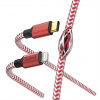 Hama MFi USB-C Lightning kábel Reflective pro Apple, 1,5 m, červený 201562