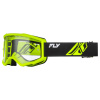 brýle FOCUS, FLY RACING - USA dětské (černé/Hi-vis - čiré plexi) M151-111