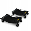 Sada 2 kusov manévrovacích vozíkov na kolieskach, dielenských vozíkov pod auto