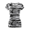 MALFINI Tričko Camo Pure C22, maskáčové, krátký rukáv, dámské MAL-C223217 2XL Maskáčovo šedá
