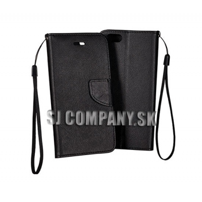 Kožený obal LG L90 (D405N) – Wallet Fancy – čierna