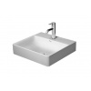 Duravit DuraSquare - Umývadlo na dosku, 50x47 cm, bez prepadu, s otvorom na batériu, DuraCeram, WonderGliss, biela 23535000711