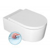 Isvea SISTEMA A závesná WC misa, Rimless, 36x53,5cm, biela, 10SL02001