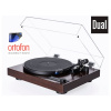 Dual CS 618Q + Ortofon 2M BLUE Walnut (Audiofilský gramofónový prístroj pre náročných poslucháčov so vstavaným vypínateľným PHONO predzos. a MM prenoskou Ortofon)