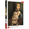 TREFL Puzzle Dáma s mačkou 1000 dielikov