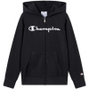 Champion Mikiny Hooded Full Zip Sweatshirt Čierna