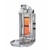 POTIS Plynový gril na kebab/gyros, 2 vykurovacie polia, záťaž 30 kg, 7 kW, 500x395x920 mm, nádoba na tuk 500x500 mm | POTIS, GD2/zemný plyn