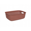ČERVENÝ AŽÚROVÝ ÚLOŽNÝ BOX KOŠÍK DO SKRINE 10 L 39x28,7x13 CM