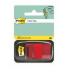 3M POSTIT Záložka, plastová, 50 listov, 25x43 mm, 3M POSTIT, červená