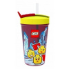 LEGO fľaša so slamkou 0,5 L – Iconic Classic modrá